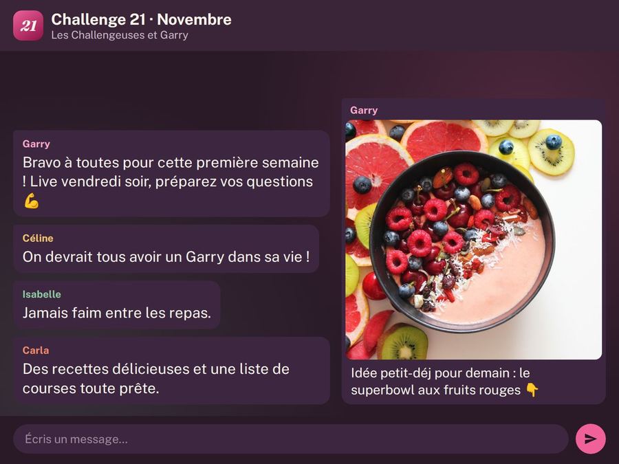 Le groupe du Challenge 21