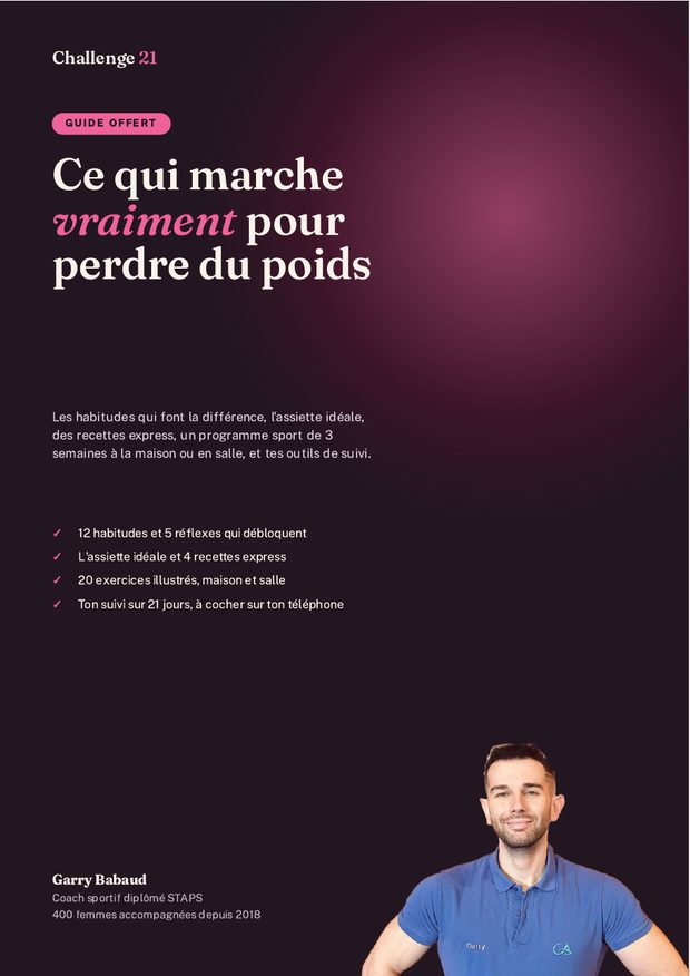 Aperçu du guide « Ce qui marche vraiment pour perdre du poids »