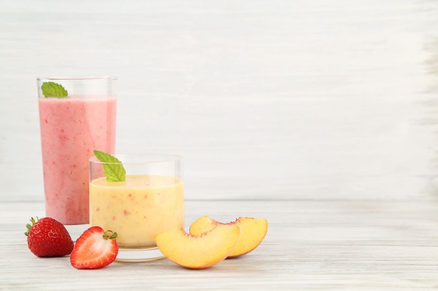 Smoothie framboise coco, recette du Challenge 21